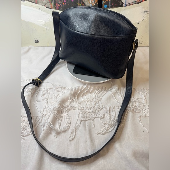 Coach Handbags - Coach Navy Blue Leather Crossbody
